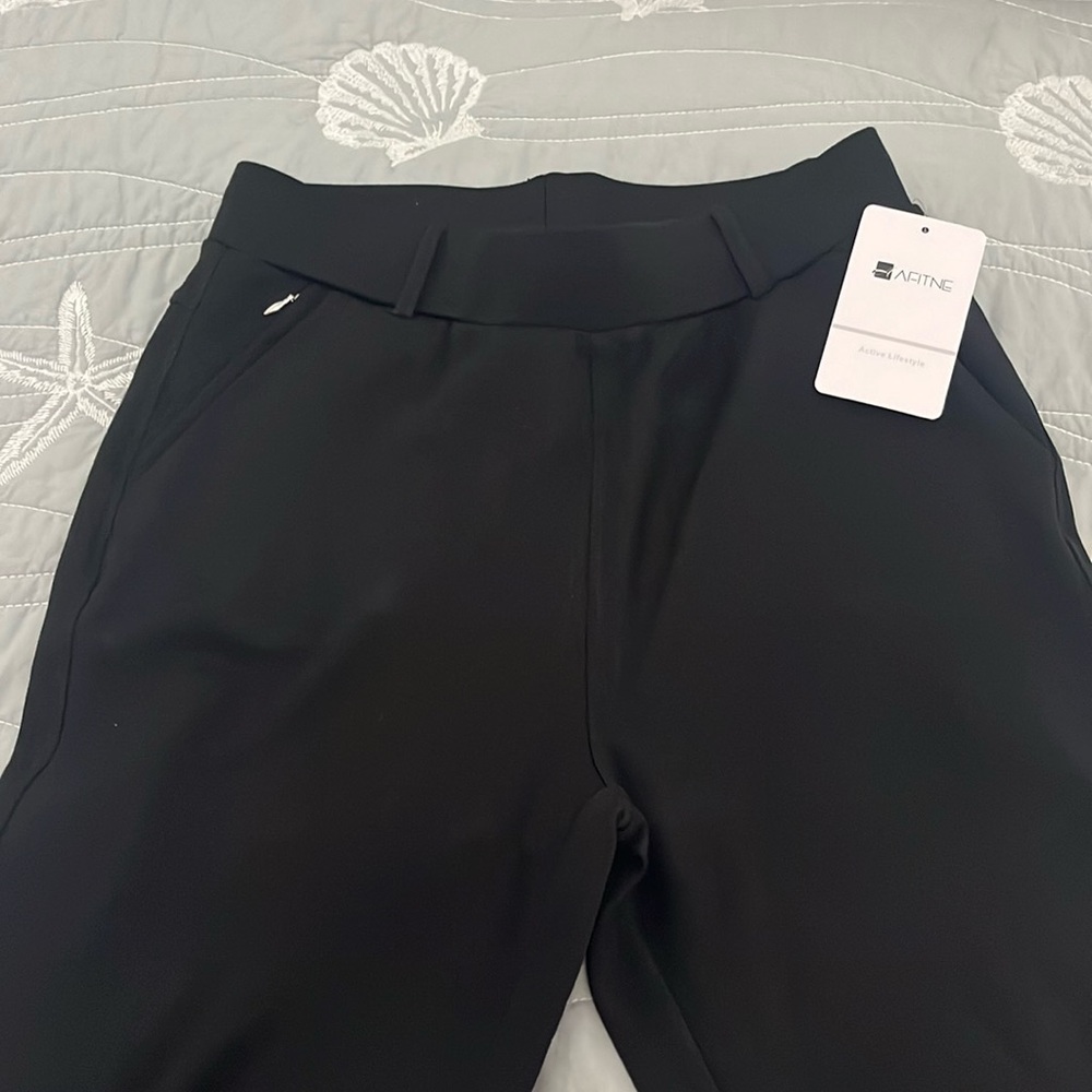 AFITNE ACTIVEWEAR APPAREL DRESS EXERCISE PANTS/ Med 31”L / Black/ NWT